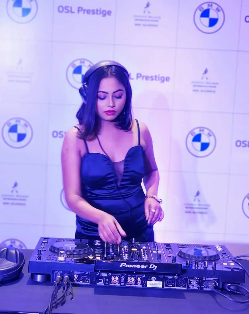 DJ Dazzling performing at a BMW corporate event